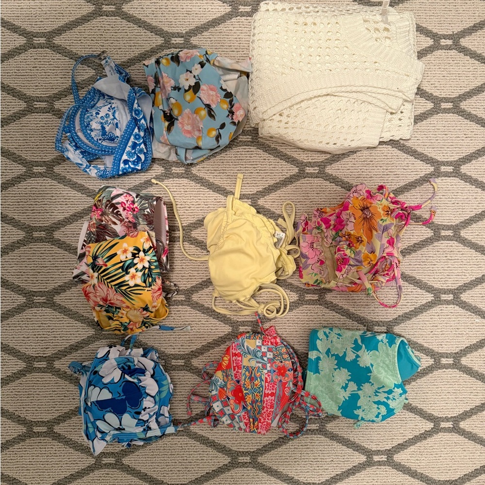 Floral And Patterned Bikini Sets - image 4